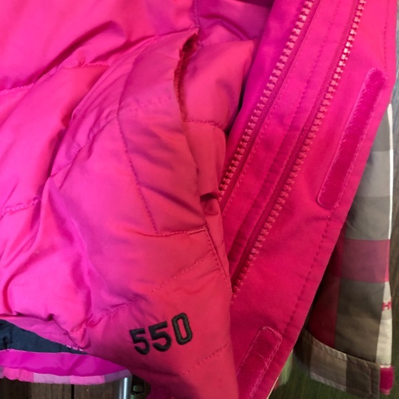 The North Face Winter Jacket-Girls Sz Med 10/12 With Zip In 550 Down Filled Vest - Picture 6 of 9